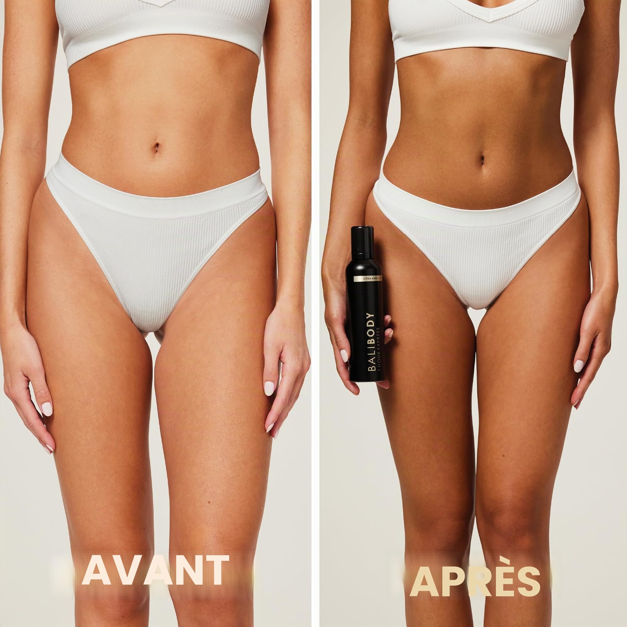 Bali Body Autobronzant Express 1 heure – Mousse bronzante ultra foncée à séchage rapide, sans traces | Convient à tous les types de peau, végétalien, sans cruauté envers les animaux et fabriqué en