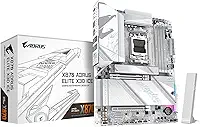 GIGABYTE Placa-mãe X870 AORUS Elite X3D ICE AMD AM5 ATX, suporta AMD Ryzen 9000/8000/7000 Series, DDR5, 16+2+2 fase de energia, 4X M.2, PCIe 5.0, USB4, WIFI7, PCIe-EZ Latch Plus, garantia de 5 anos