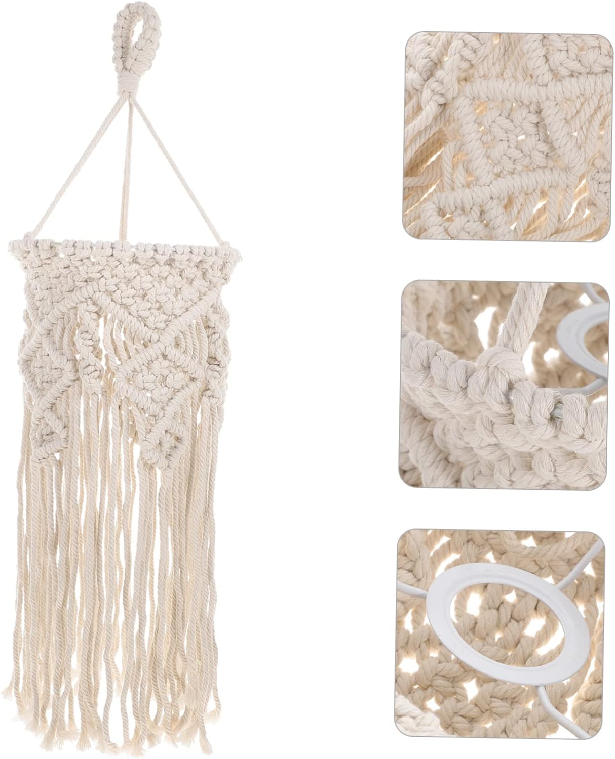 MAGICLULU Lampshade Wicker Lampshade Replacement Clearancing Decorative Pendant Light Shade Small Boho Decor