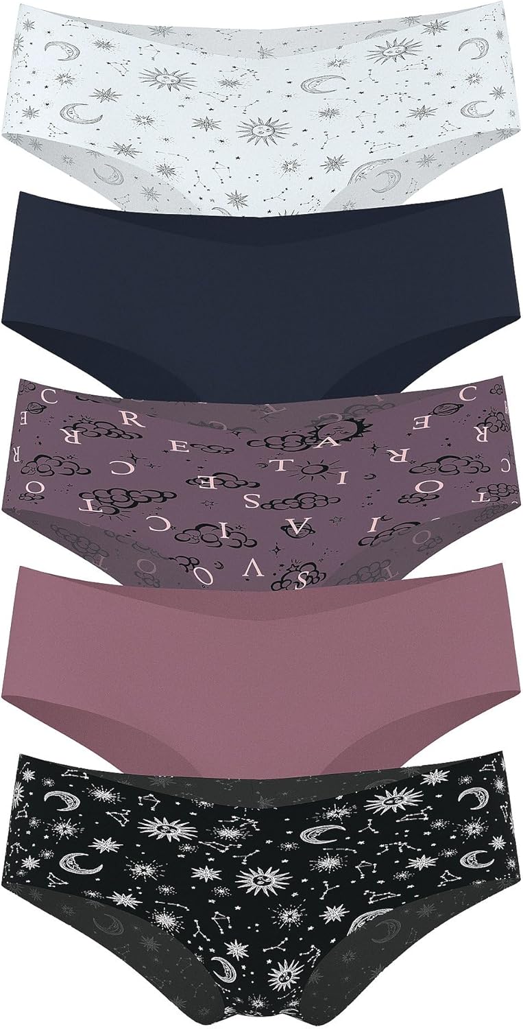 Victoria's Secret Women's No Show Cheeky Underwear, Minimal Coverage Panties for Women, Multi Pack (XS-XXL)