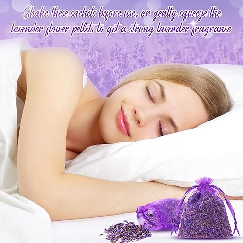 Miniatura 6 de Demissle Paquete de 50 bolsitas de cedro de lavanda, incluye 25 bolsas de cedro y 25 sobres perfumados de lavanda para el hogar, bolsitas de