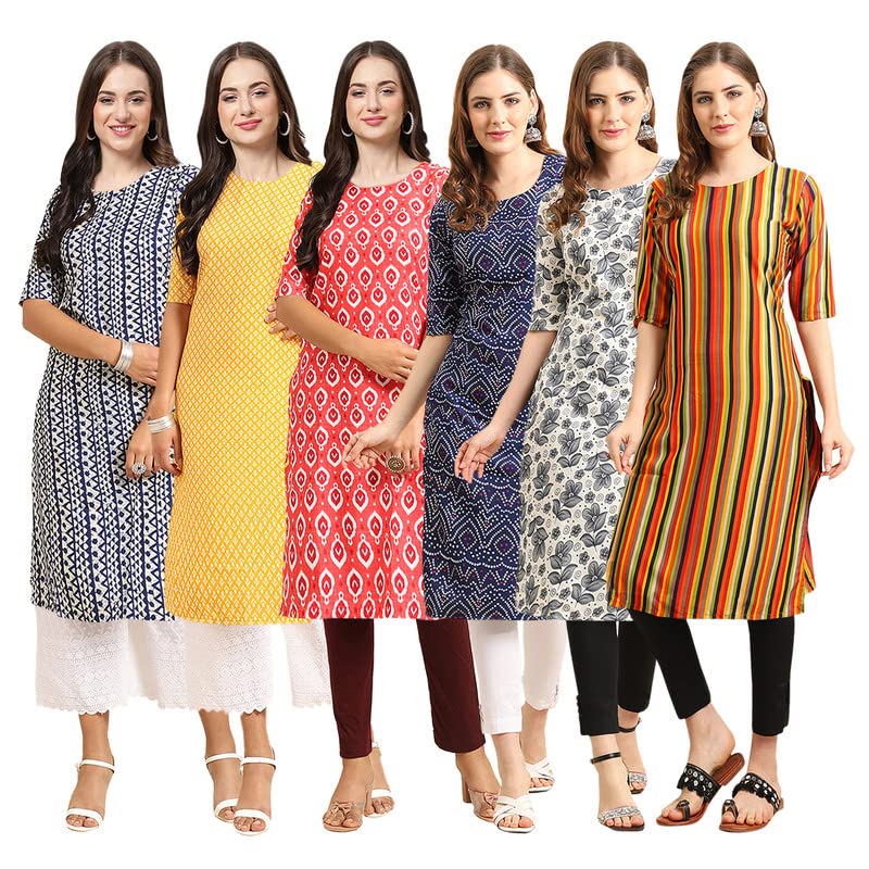 Image of Pinkmint Women's Crepe Regular Kurta