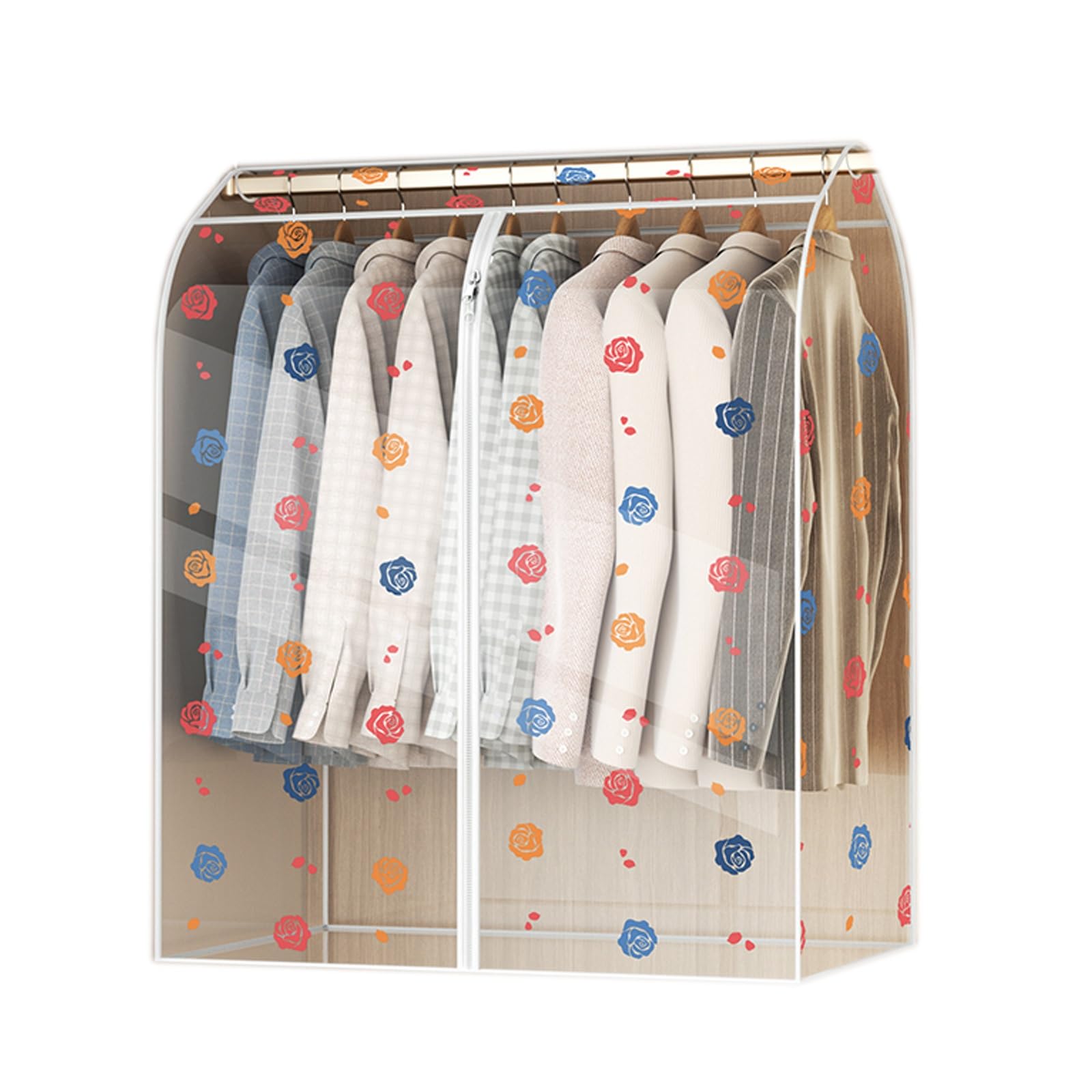 Bestiry Clothing Bags Storage Hanging Fully Sealed Clear Garment Bags Dust-Proof Garment Covers Clothes Bags With Zipper Coat Bags For Closet Storage(80X50x90cm/32X20x35in)