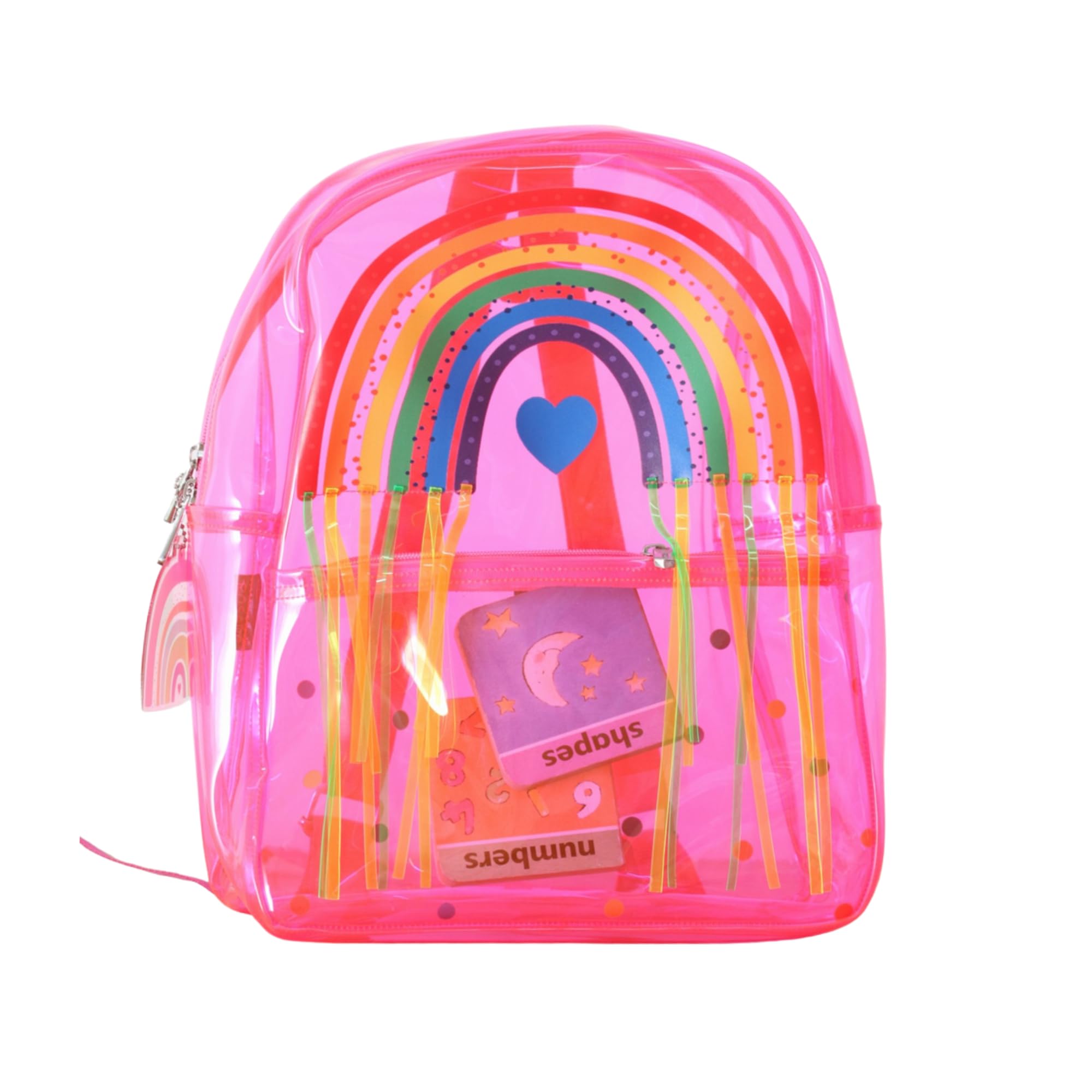 rosada Personalized Rainbow Jelly Backpack for Kids | Water-Resistant-picture-10