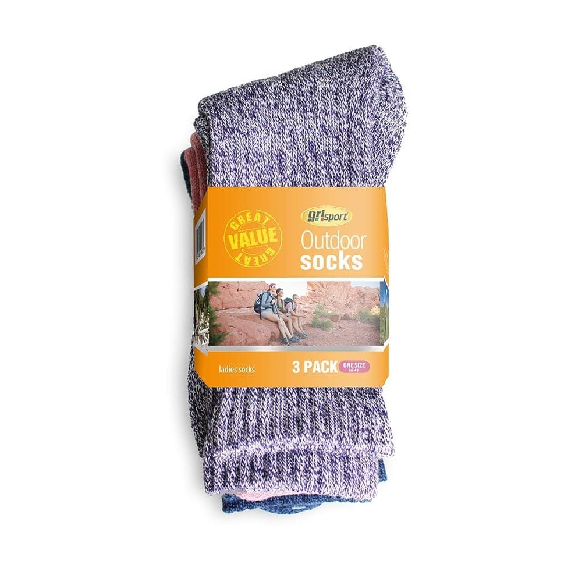 Grisport Ladies Multi Pack Outdoor Sock (One Size, Multi)