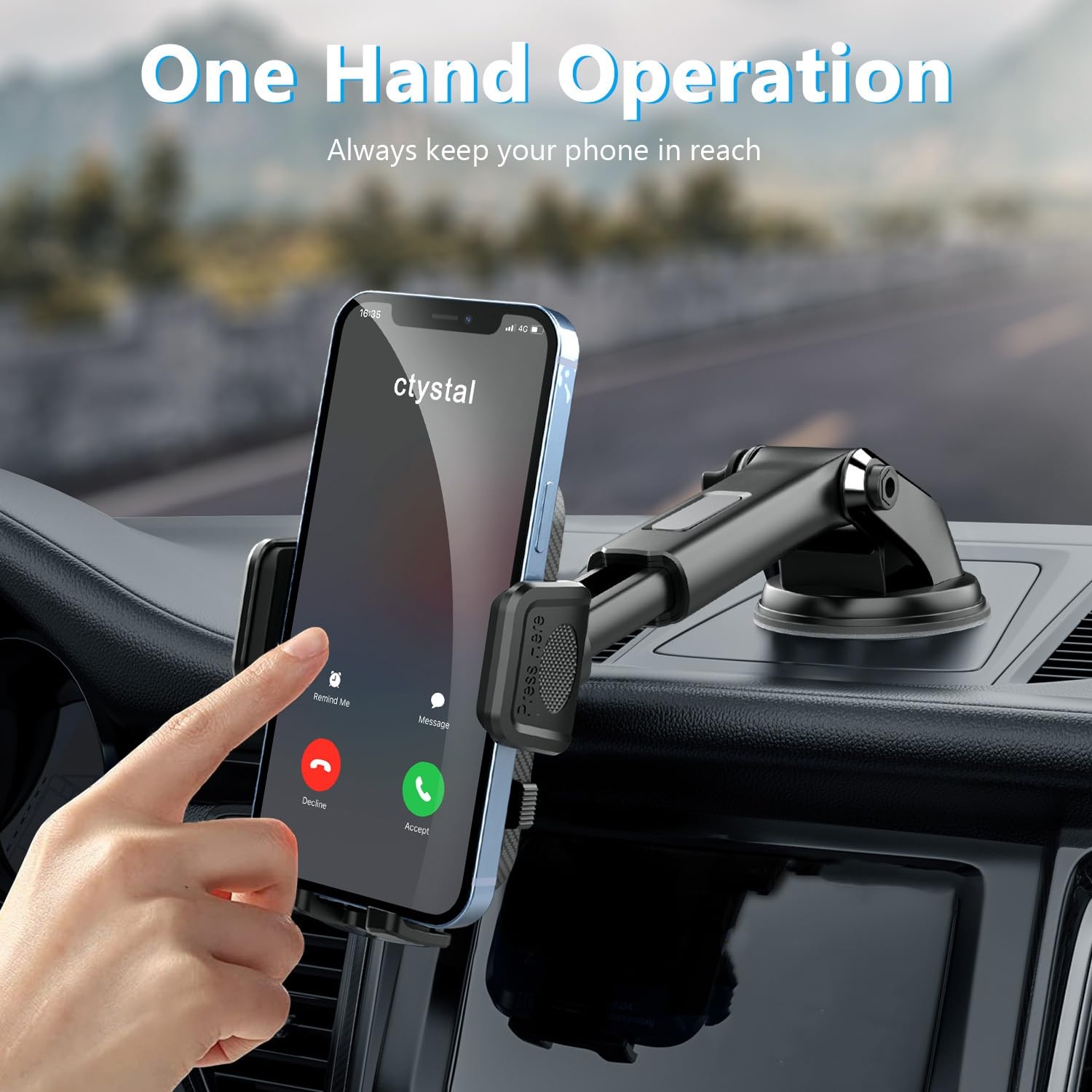 Support Téléphone Voiture Pour Audi A1 (2010-2018) - Rotation 360°, Prise En Main Facile, Compatible IPhone/Samsung Jusqu'à 7 Pouces