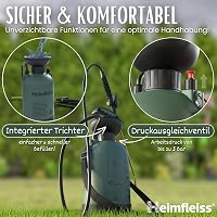 Heimfleiss 5 Literes Nyomáspermetező - Kerti és Autómosó Permetezőpalack, Állítható Vállpánttal, 3 Bar Nyomással, Sárgaréz Szórófejjel, Növé 4