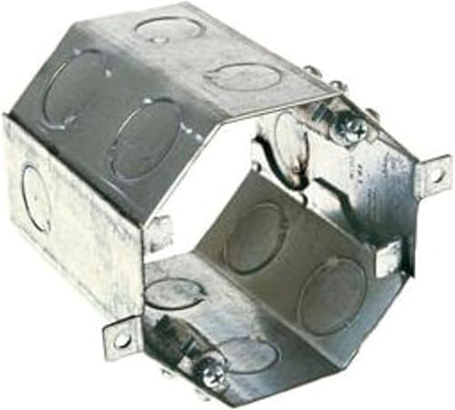 Concrete Ring, 3-1/2" Deep, 3/4" Double Row Knockouts, Hung Ceiling Box