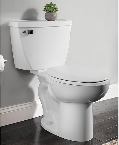 Miniatura 2 de American Standard 2462016.020 Cadet Asistente de presión de dos piezas con inodoro áspero de 12 pulgadas, parte delantera alargada, 1.6 GPF