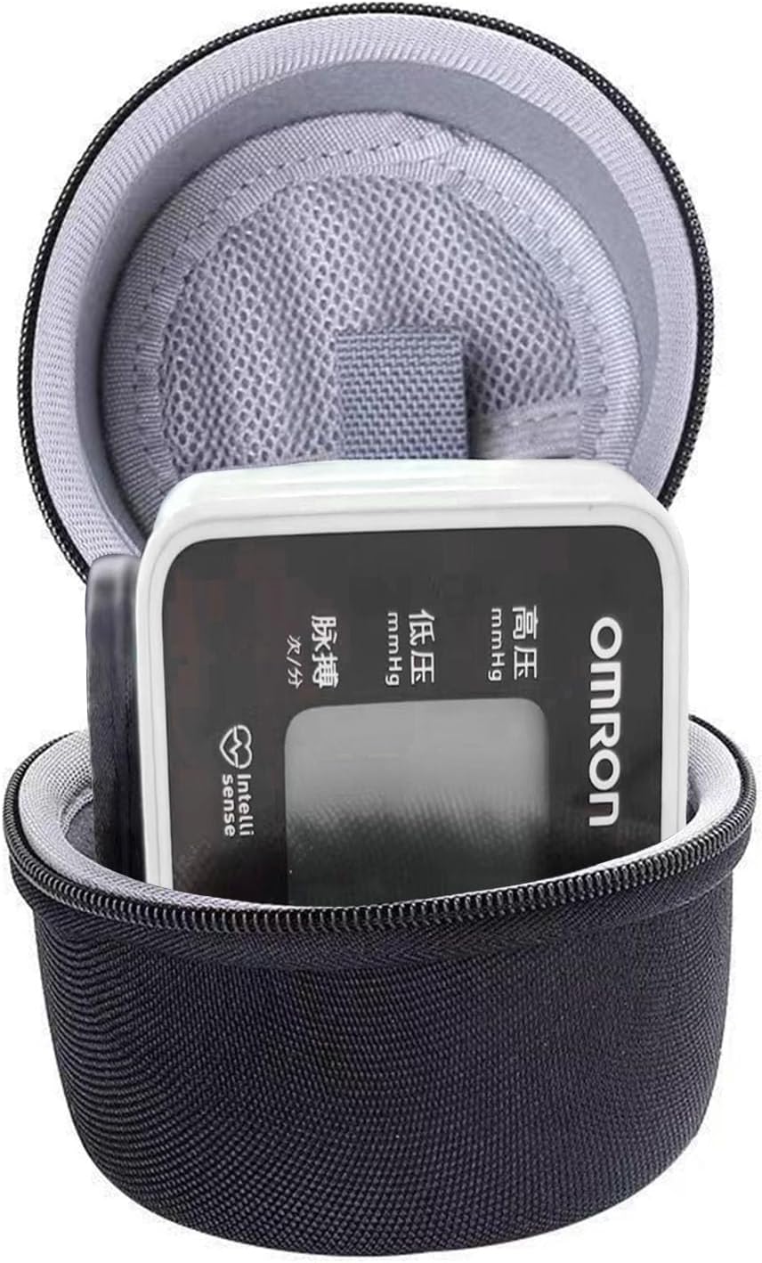 Carrying Case for OMRON Gold Blood Pressure Monitor Omron 7 Series/6161/MMIZOO Wrist Blood Pressure Monitor, black (Case only Sold)