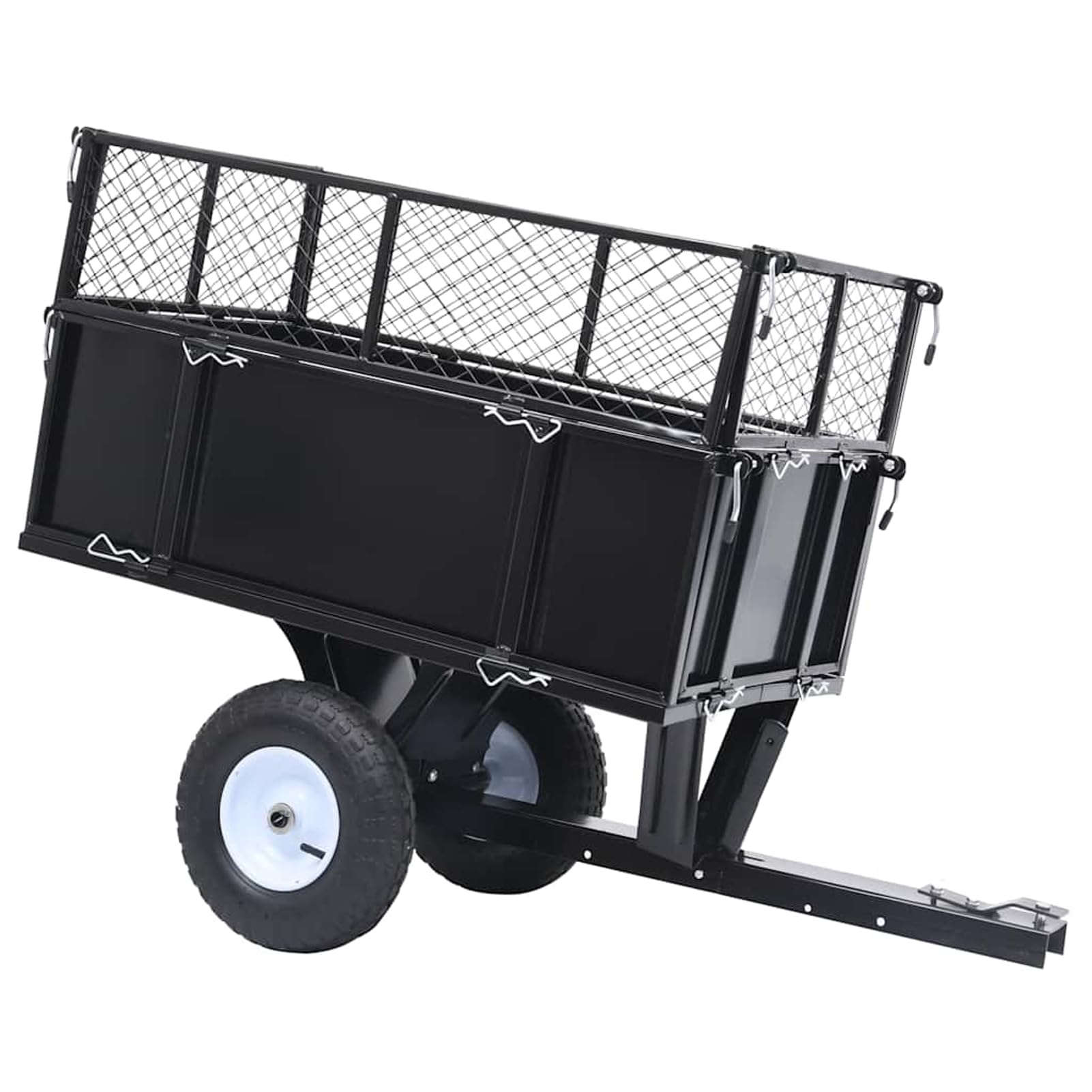 GecheerCarro Remolque inclinable de cortacésped Carga de 150 kg