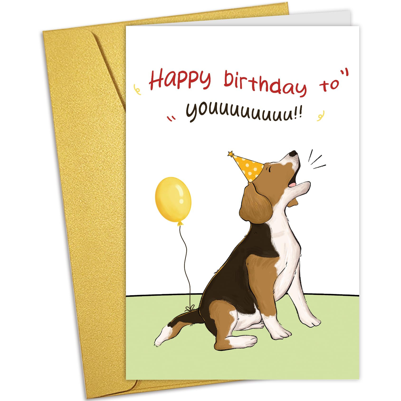 Snapklik.com : Nchigedy Funny Dog Birthday Card For Him Her
