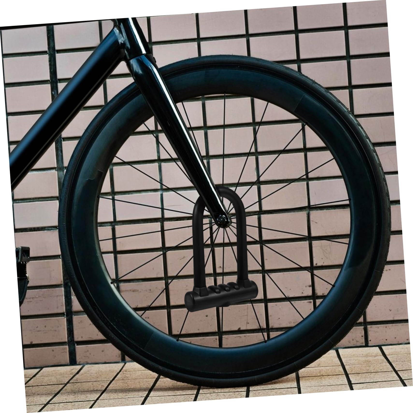 UKCOCO Lucchetto u Per Bicicletta in Ferro e Silicone Design Doppia Apertura e Funzioni Anti-taglio Per Massima Sicurezza