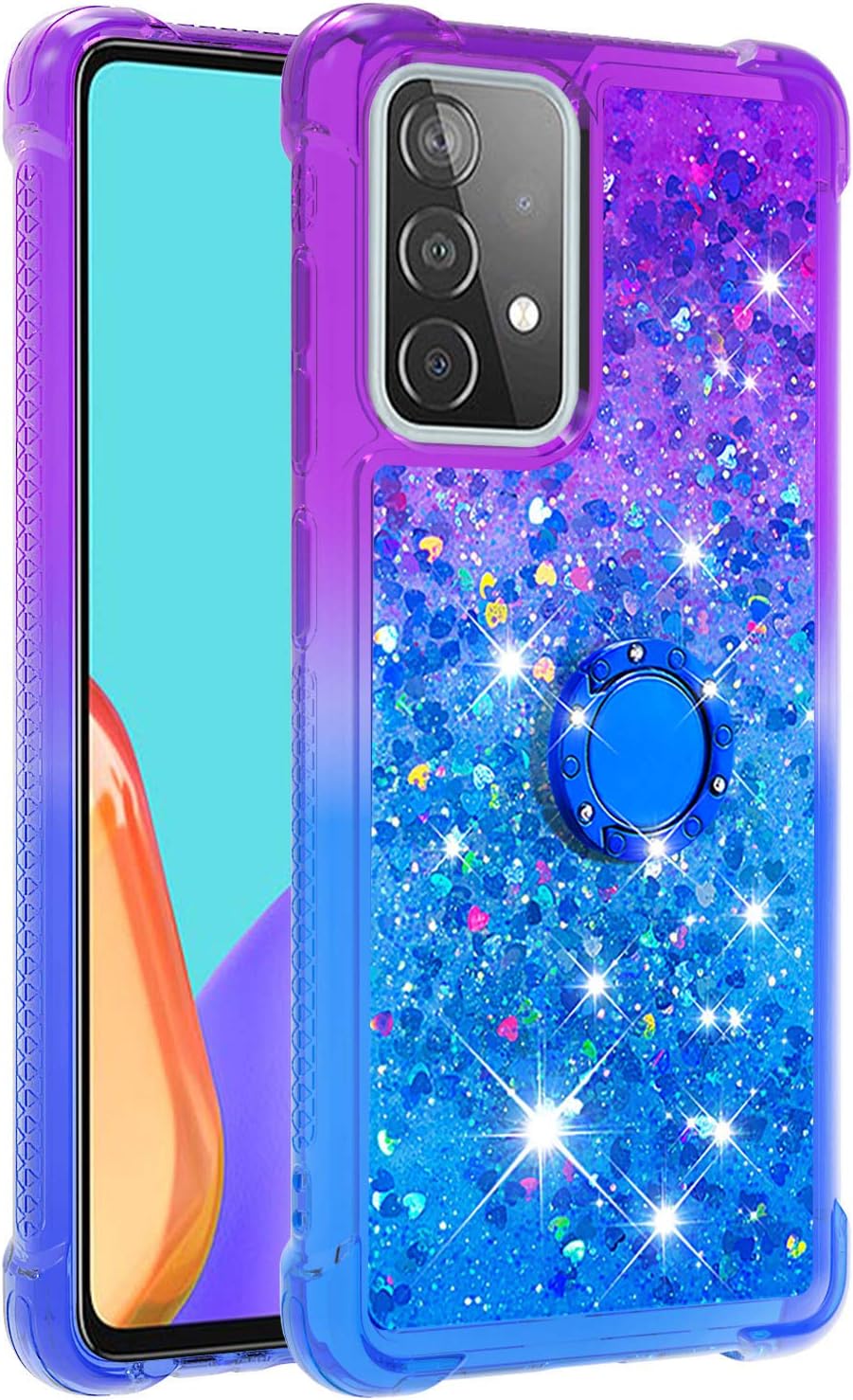 Samsung Galaxy A52 Case with Ring Kickstand, Samsung A52s 5G Case Cute