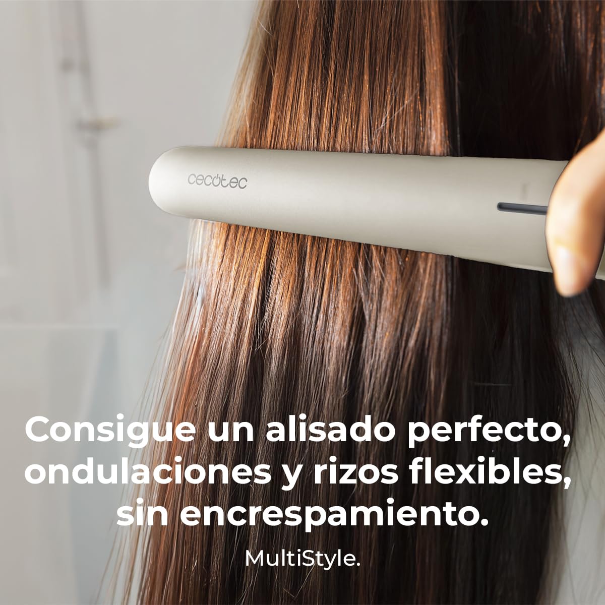 Cecotec Lisse 880 HidraProtect Saç Düzleştirici, İnce Saçlar İçin, 48 W, Turmalin, Keratin Kaplama, Argan Yağı, Pro İyonizer, 3D Yüzen Plakalar, 4 Sıcaklık, LED Göstergeli