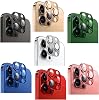 Microcase iPhone 14 Pro - iPhone 14 Pro Max Camera Glass Lens Protective Ring Set - AL3131 (Black)