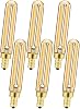 Leools Dimmable T6 LED Bulbs, 4W E12 Edison Light Bulbs Neutral White 4000K,400lm, 40W Candelabra Incandescent Bulbs Equivalent Vintage LED Filament Edison Candle Bulb with Decorative, 6Pack.