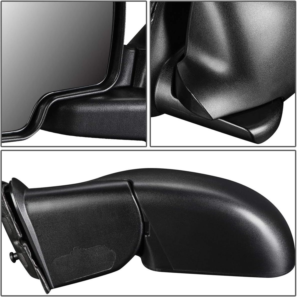 Auto Dynasty GM1320230 OE Style Manual Driver/Left Side View Door Mirror Compatible with Chevy Silverado GMC Sierra 99-07