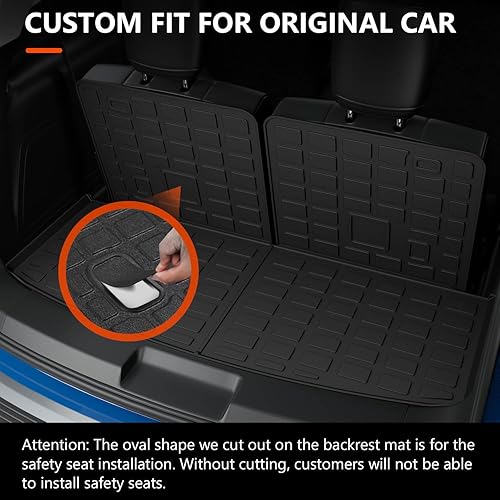 Vista 42 de powoq Tapete de carga compatible con Ford Explorer 2020-2025 de 6 y 7 asientos, tapete de respaldo de TPE para accesorios de Ford Explorer 2020-2022