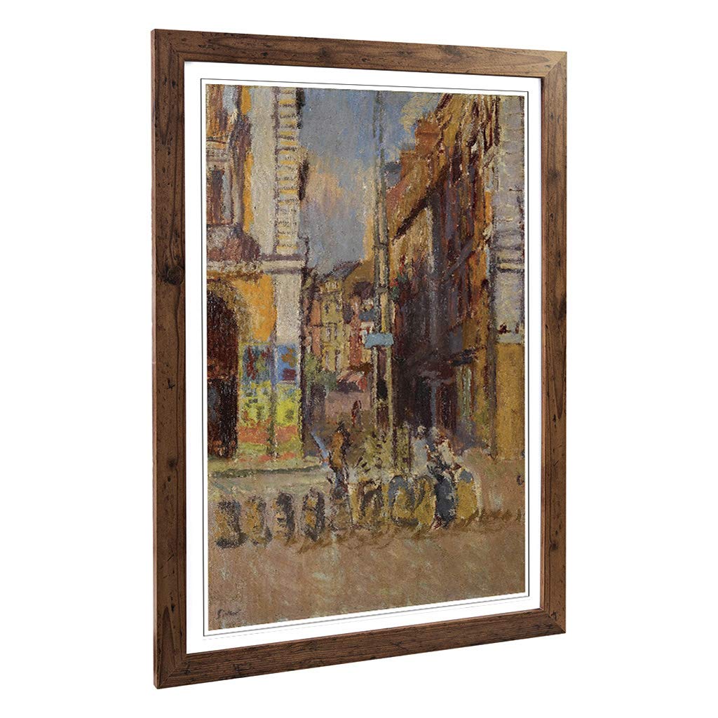 Big Box Art Framed Print of Walter Sickert Study for The Elephant Design | Wall Art Picture | Home Decor for Kitchen, Living Room, Bedroom, Hallway, Walnut, A2 / 24.5x18 Inch / 62x45cm