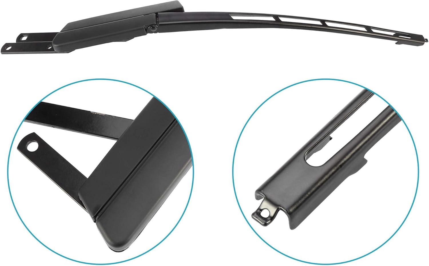 X AUTOHAUX Front Right Passenger Side Windshield Wiper Arm 4l1955408B1P9 for Audi Q7 2007-2016 4L1955408B Windscreen Wiper Arm