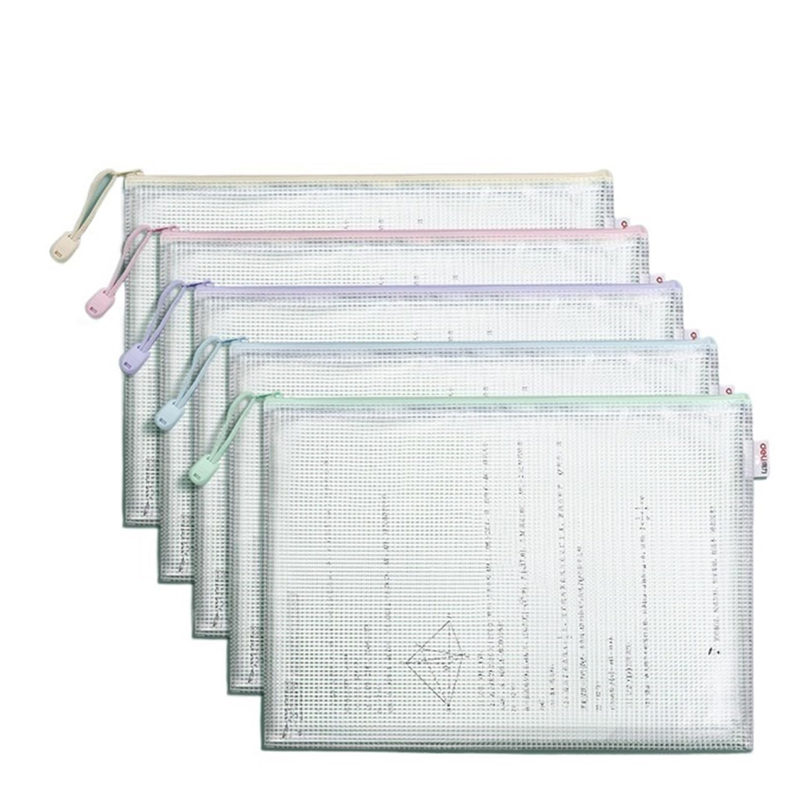 Borse con zip a rete Cartella portadocumenti con cerniera in rete A4, grande capacità, con cerniera, for ufficio, studenti, libri di testo, documenti di prova, custodia for archivi(63481)