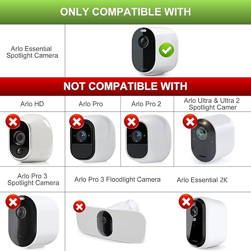 Miniatura 7 de UYODM Paquete de 3 cargadores de panel solar compatibles con Arlo Essential SpotlightXL  IP66 resistente a la intemperie, cable de carga de energía