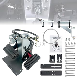 ACAR-B7D Instructors Passenger Side Universal Car Gas and Brake Pedal Dual Control Set Fit for School Student Driver Training Vehicle Postal Carrier Instructors Right Side New Driver