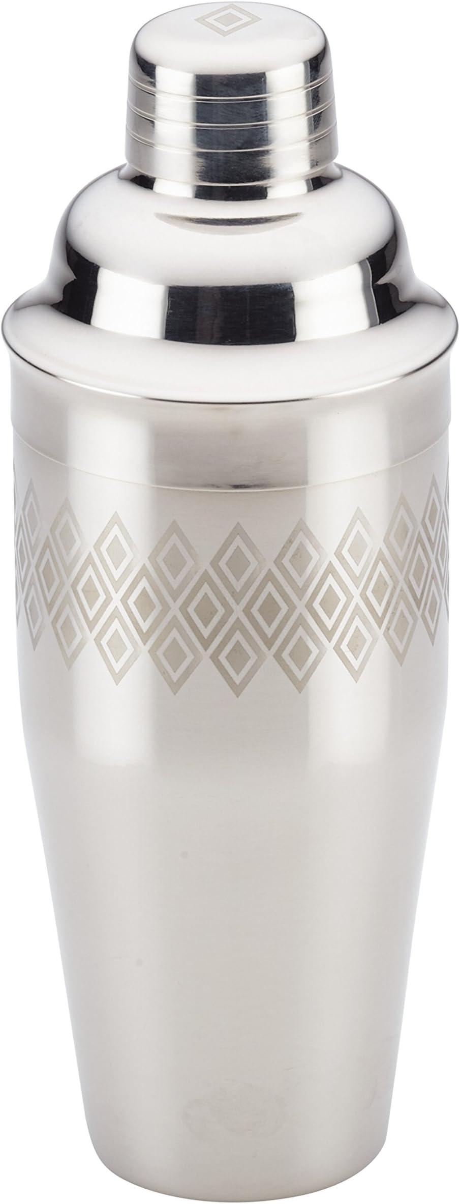 Ayesha Curry Barware Stainless Steel Cocktail Shaker/Drink Maker for Measuring Juice, Shaking and Straining, 4-in-1, Silver