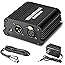 Aokeo 1-Channel 48V Phantom Power Supply with Adapter, Bonus+XLR 3 Pin Microphone Cable for Any Condenser Microphone Music Re