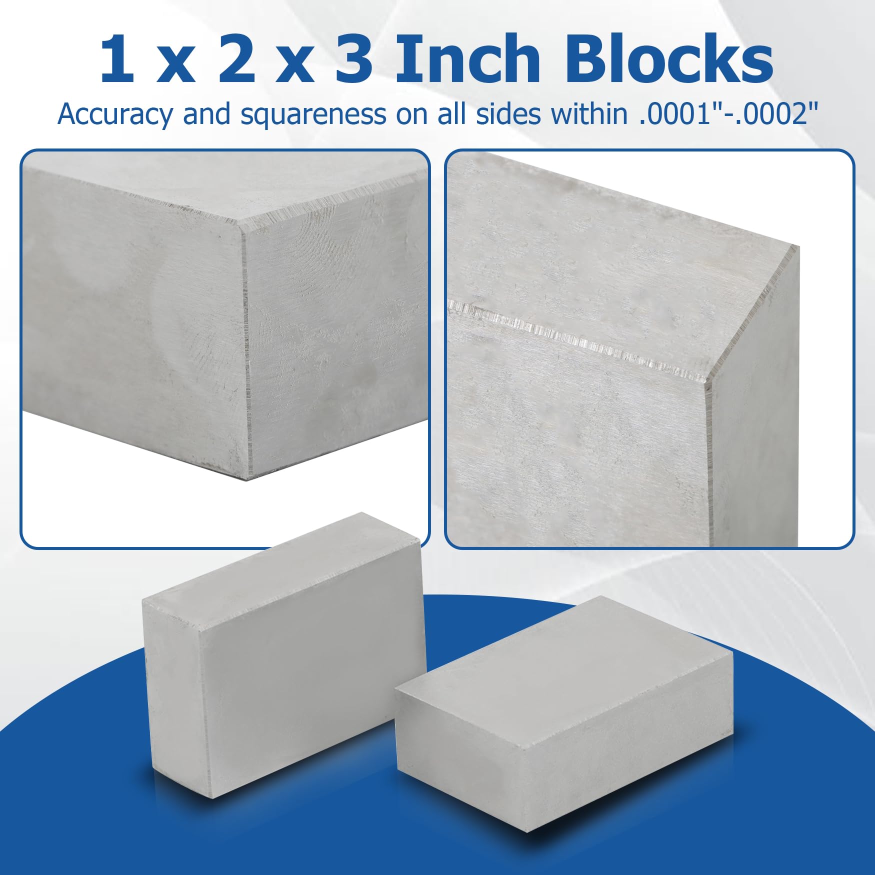 Snapklik.com : WFLNHB 1 X 2 X 3 Inch Blocks No Holes Matched Pair ...