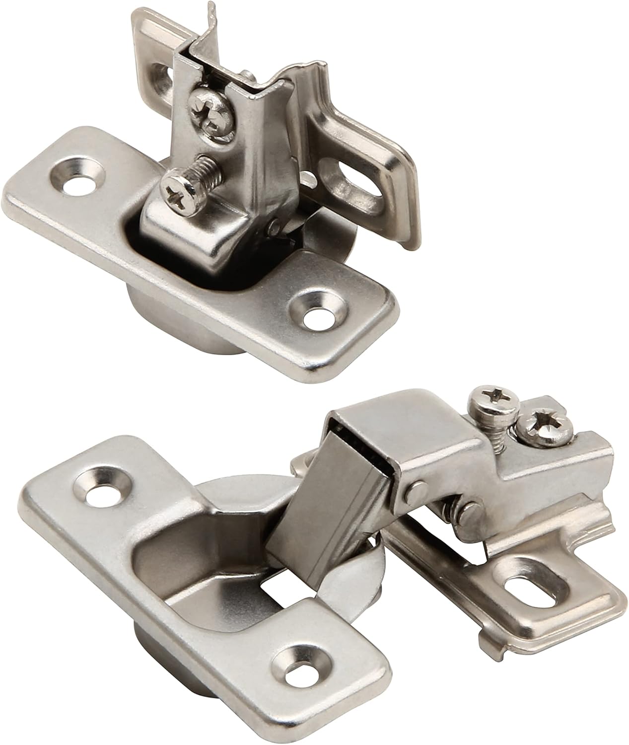 Silverline Face Frame Concealed Euro 105Deg Regular Closing Compact Cabinet Hinges, 50 Pack