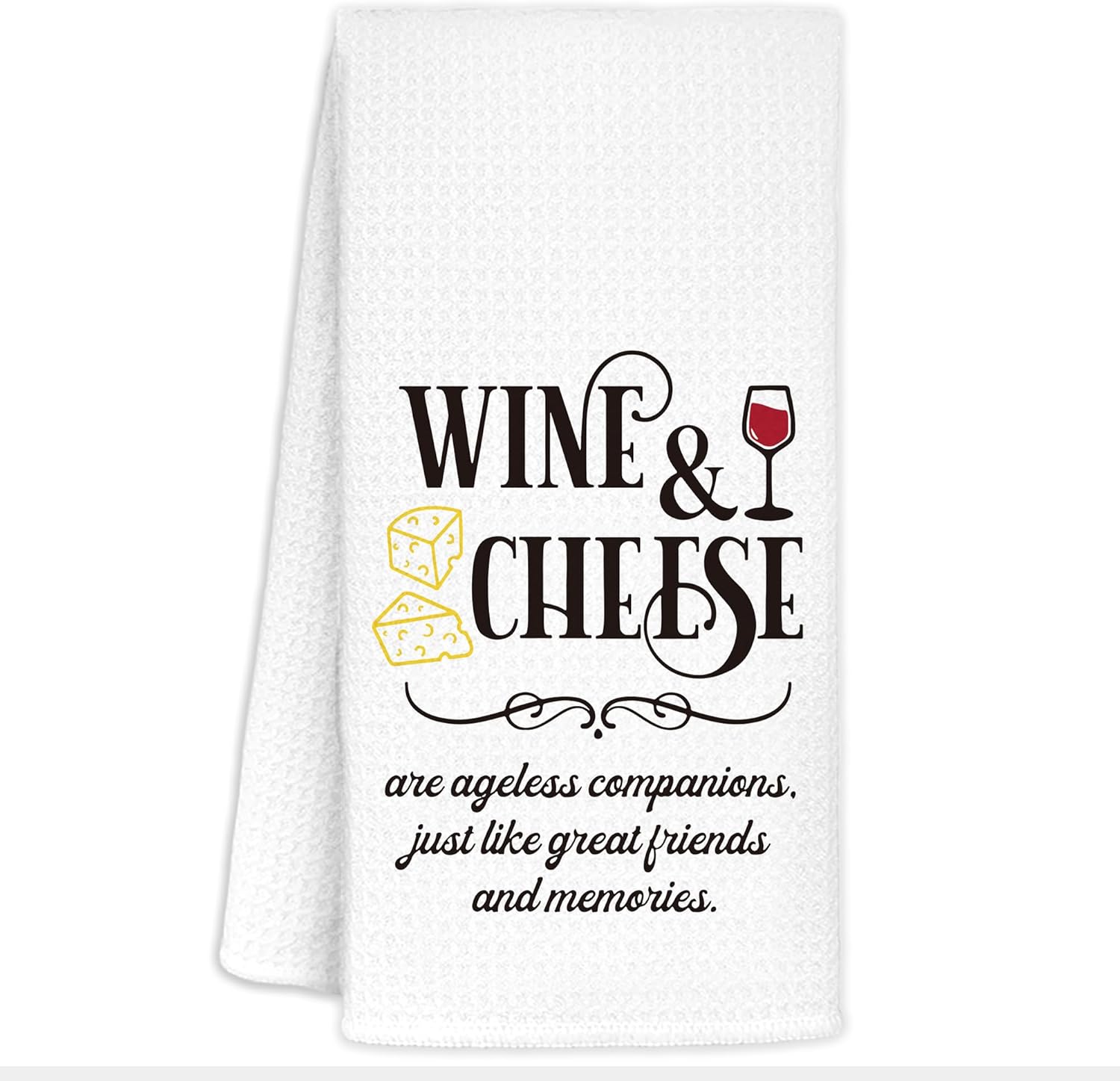 Wine Kitchen Towels, Wine Gifts for Lovers Women, Bar Towels for Home Bar Kitchen, 16x24 Inch