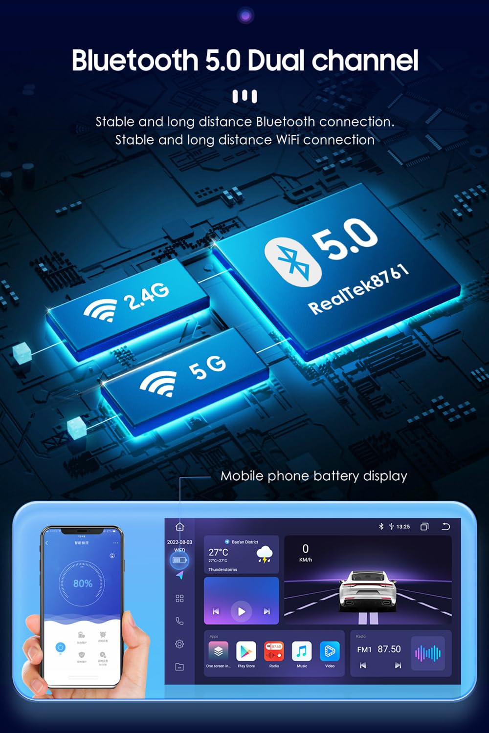 Autoradio Android 14 per Ci-troen C3 C4 2017-2023 CarPlay Wireless Android Auto Radio touchscreen da 9" Bluetooth navigazione GPS Mirror Link WiFi FM telecamera di retromarcia microfono(Color:S4)