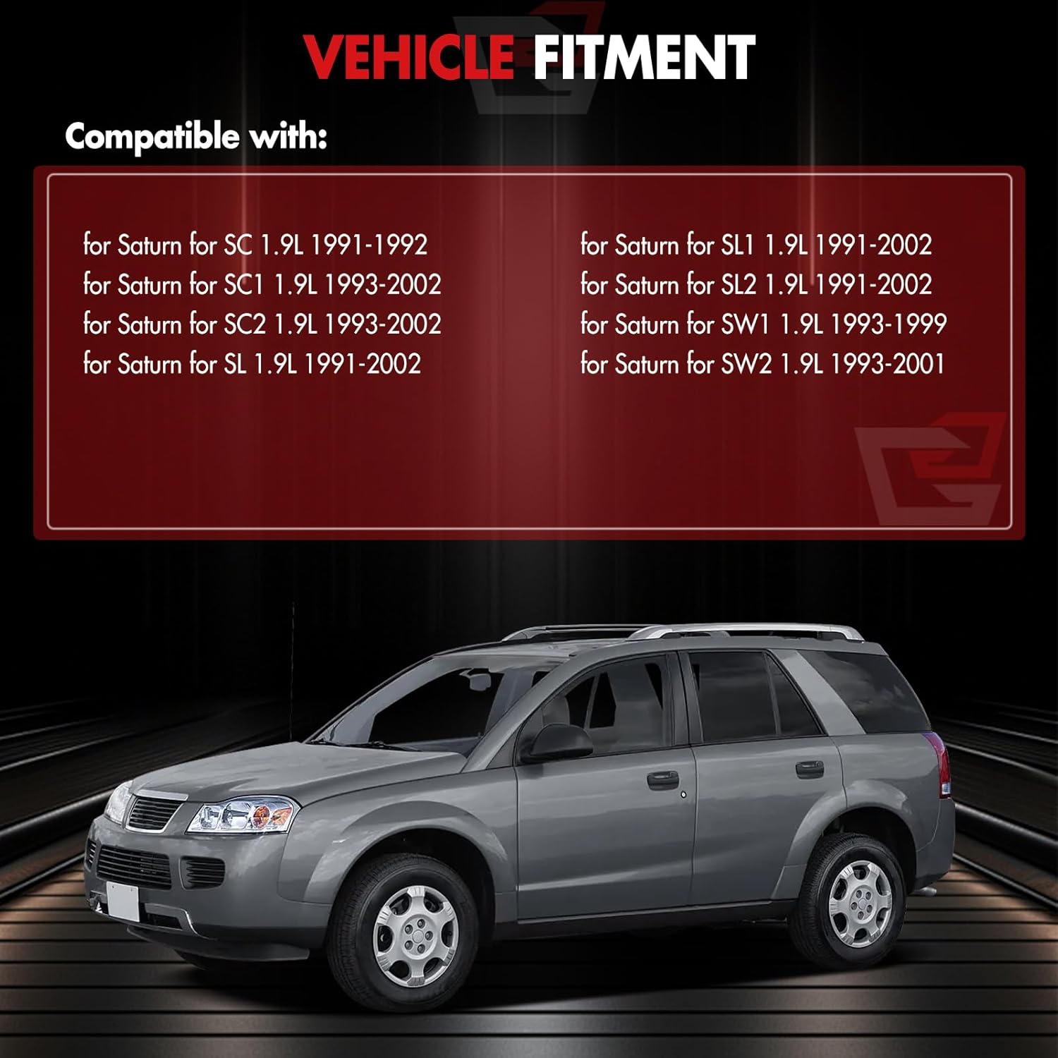 New Starter Replacement for Saturn for SL2 1.9L 1991-2002 for Saturn for SW1 1.9L 1993-1999, 10465298 17667N, 1.3kW/12 Volt Starter