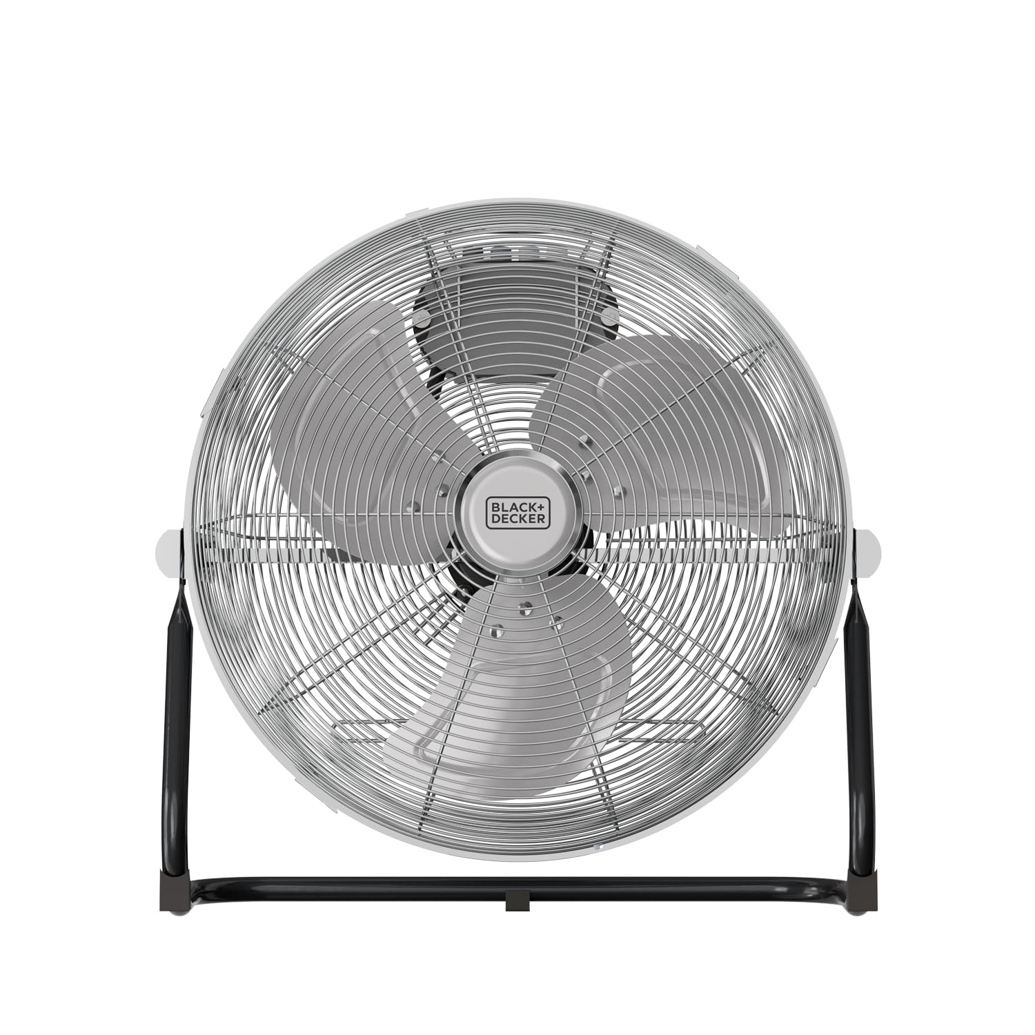 BLACK+DECKER - Ventilatore da Pavimento 60W | 3 Velocità | Diametro 35 cm | 3 Pale in Metallo | Inclinazione Regolabile | Base Antiscivolo | Maniglia Trasporto | Griglia Smontabile | Organizer Cavi