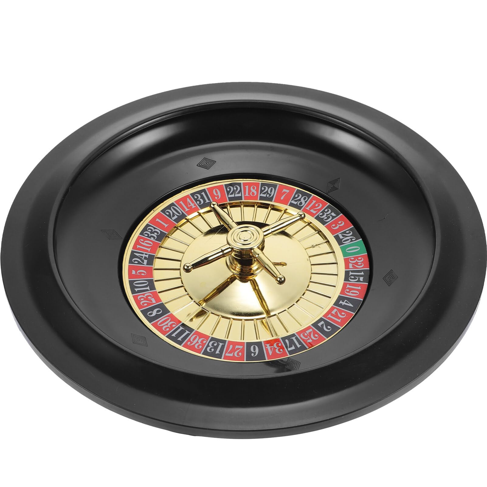 Cabilock Pokerspielrad Russisches Roulette Set 10 Zoll Kompaktes Tischspielrad Für Party Spieleabend Unterhaltung