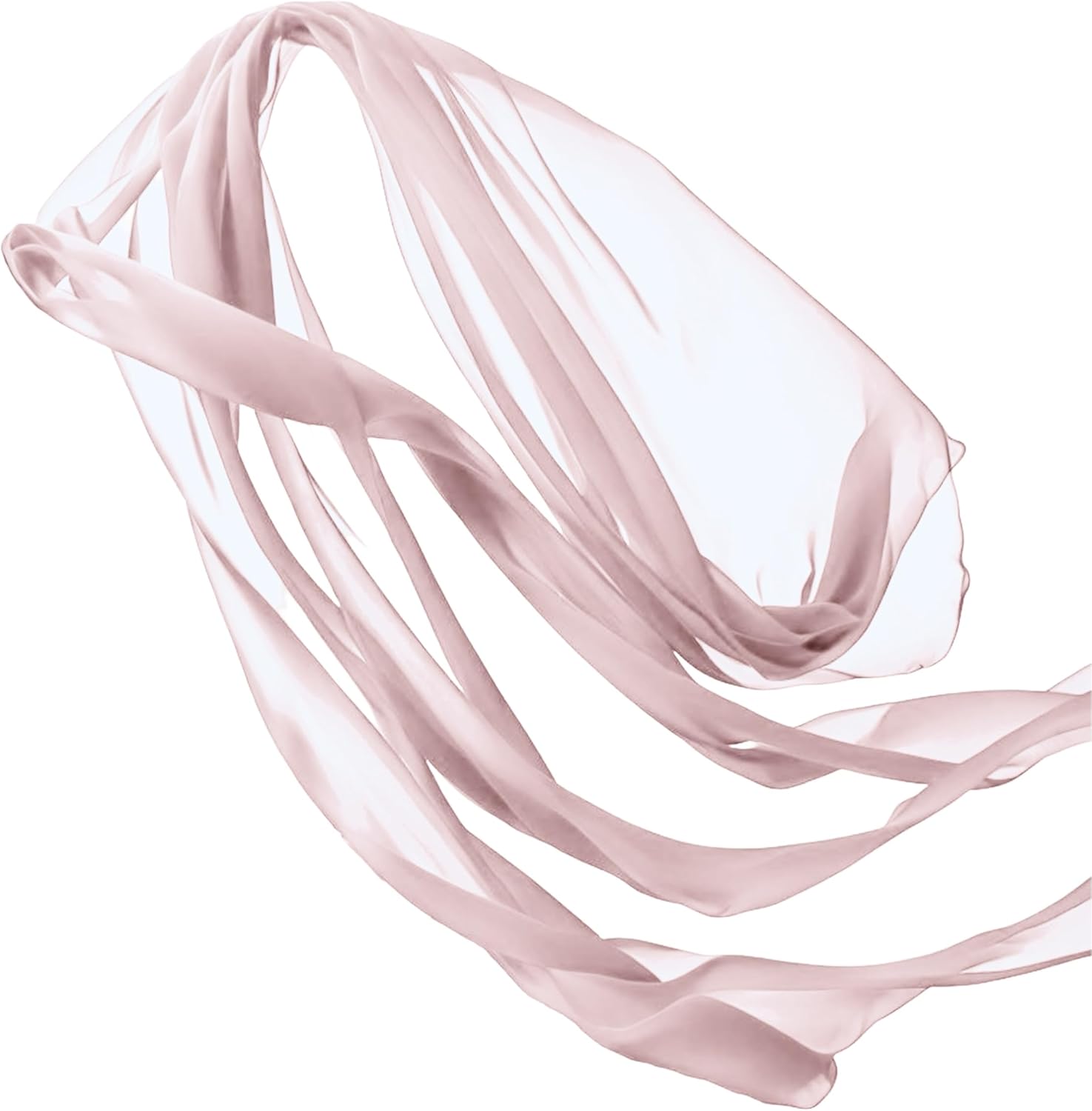 FabricLA Chiffon Fabric - 60" inches Wide Chiffon Sheer Fabric - Lightweight Sheer Fabric - Sheer Fabric for Draping - Perfect for Wedding & Venue Draping - Blush - 10 Continuous Yards