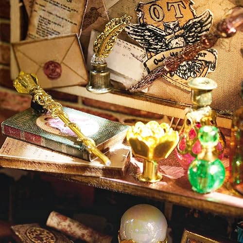 Miniatura 6 de CUTEBEE Kit de casa de muñecas en miniatura, kit de casa de muñecas de madera para bricolaje, kit de casa en miniatura, modelo de casa pequeña para