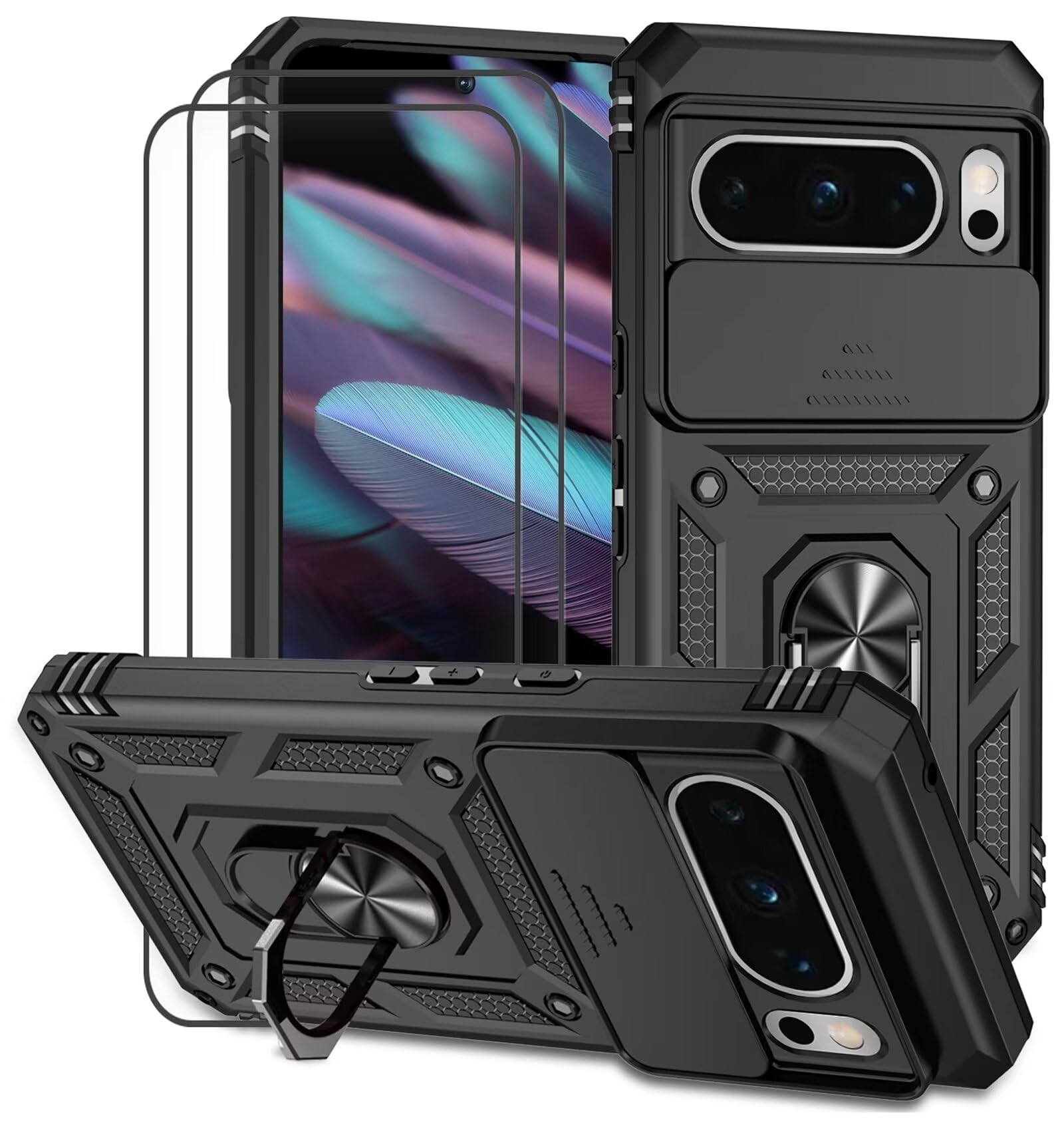 Cover per Google Pixel 8 pro con Vetro Temperato Custodia con