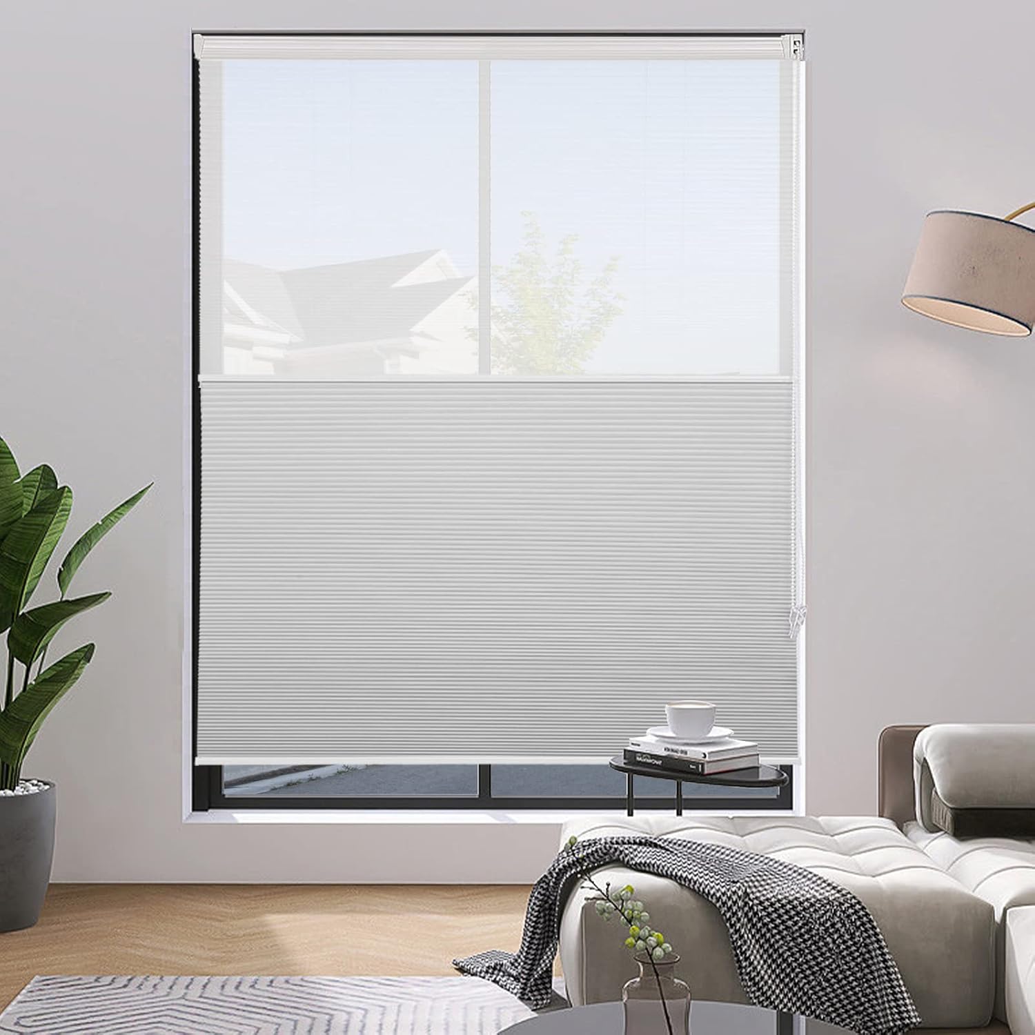 MYshade Custom Size Day Night Cellular Shades for Indoor