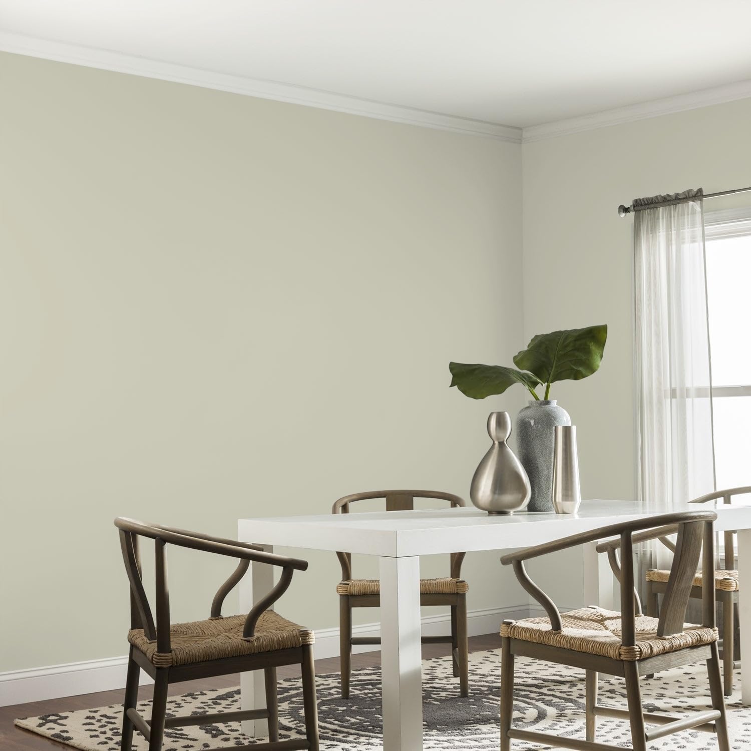 Glidden Interior Paint + Primer: Sage/French Gray Linen, One Coat, Eggshell, 1-Quart