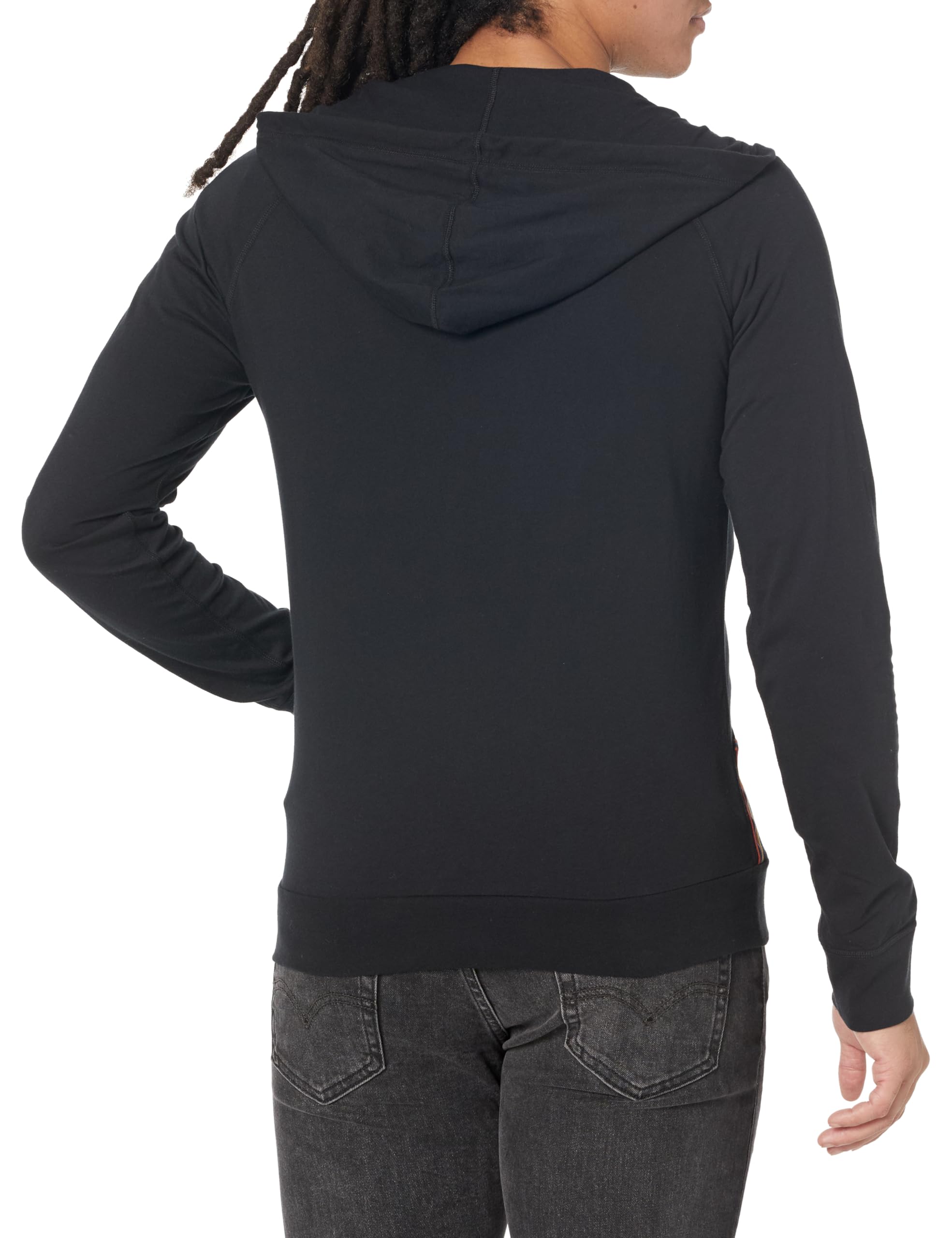 Paul Smith Męska bluza z kapturem Artist Stripe Jersey, czarna, S, czarny, S
