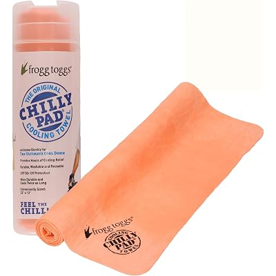 FROGG TOGGS Chilly Pad, Instant Cooling Towel, Long Lasting, Reusable, Sports and Outdoors Neck Towel 33x13