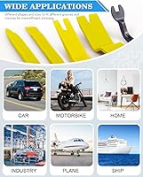 Vista 6 de Poraxy - Kit de 19 piezas de herramientas de extracción para panel y puertas de automóvil, herramienta de extracción de audio, alicates de clip