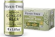 Fever-Tree Ginger Beer - Premium Quality Mixer - Refreshing Beverage for Cocktails & Mocktails. Naturally Sourced Ingredients, No Artificial Sweeteners or Colors - 5.1 Fl Oz Cans - Pack of 8