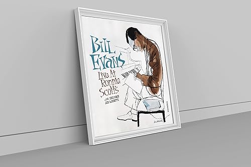 Vista 3 de Póster de Bill Evans, impresión de Bill Evans, impresión de portada del álbum Live at Ronnie Scott, arte de Bill Evans, decoración de pared de jazz