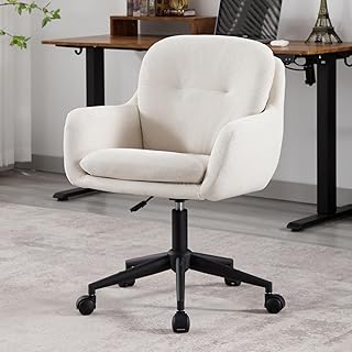 Anuncio patrocinado: Ya-Home Silla de Oficina de Cuero/Terciopelo con Barandilla y Cojin Giratorio, Sillon de Salon con So...