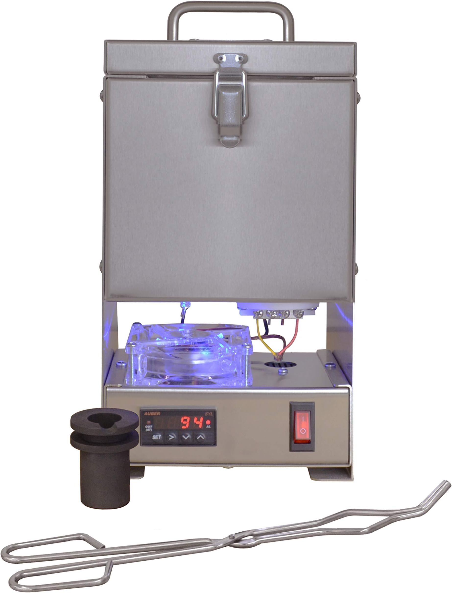 Table Top QuikMelt Pro Metals Melting Furnace / Kiln with 10 ounce Crucible and Tongs