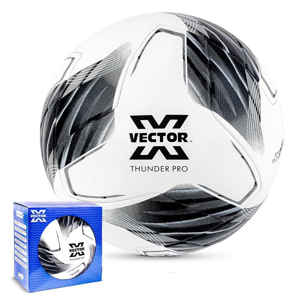 Vector X Thunder PRO Professional FIFA Basic Level Approved Football|Thermo Bonded Seamless Technology|Embossed Rubber Shiny Finish|High Rebound Foam|Durable Hard Ground Match & Training Soccer Ball-image-42